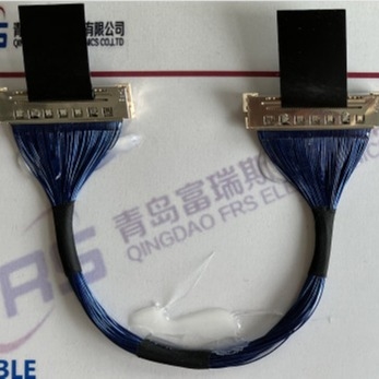50 asamblea de cable coaxial del micrófono de Pin Awg 36 0.5m m LVDS TV