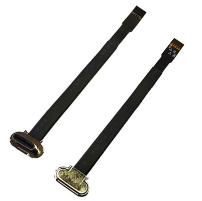 Cable plano plateado suave de FFC, cable de cinta plano 22-26awg