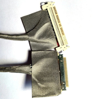 asamblea de cable coaxial flexible del solo escudo de las HORAS del arnés de cable de 300m m LVDS