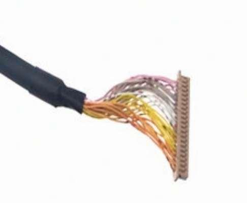cable doble del escudo del remolque del coche 30awg del arnés de cable 50m m de 40p LVDS solo