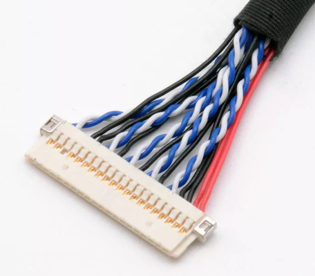 Negro del arnés de cable de la televisión LVDS, de 220m m del arnés de cable televisor de alta definición de radio Fot