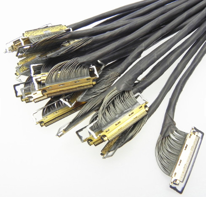 34awg asamblea micro del alambre del Teflon PTFE de la base 380m m del cable coaxial 20