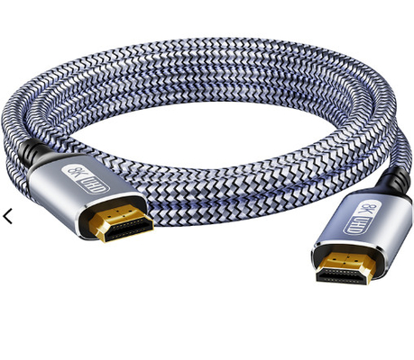 Oro de la asamblea de cable de 24-30AWG HDMI plateado para el monitor del juego PS5