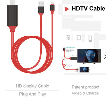 8 cable de audio de la asamblea de cable del Pin los 2m HDMI 1080p a Hdmi para el iPhone 13 13Plus