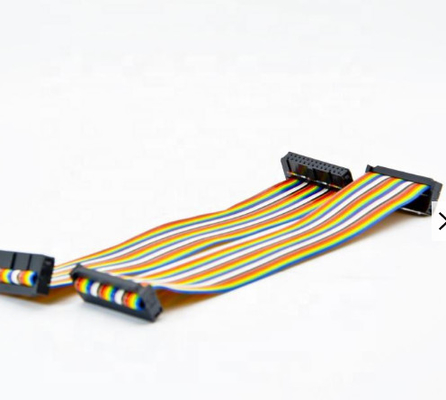 Color flexible femenino 2,0 2.54m m del arco iris del cable del PWB de FPC 60 Pin Flat Ribbon